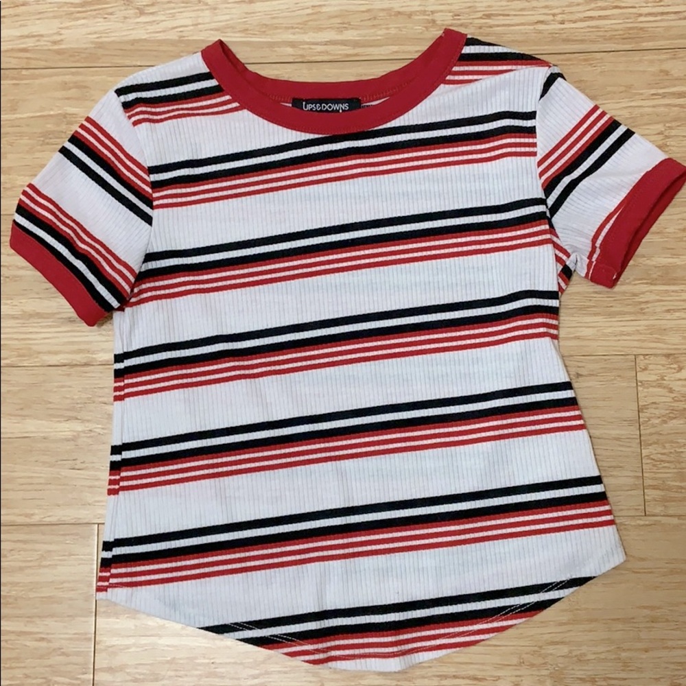 UPS&DOWNs CROP T-SHIRT